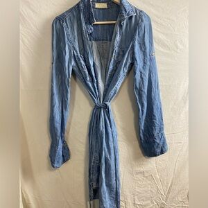 Anthropologie denim shirt dress